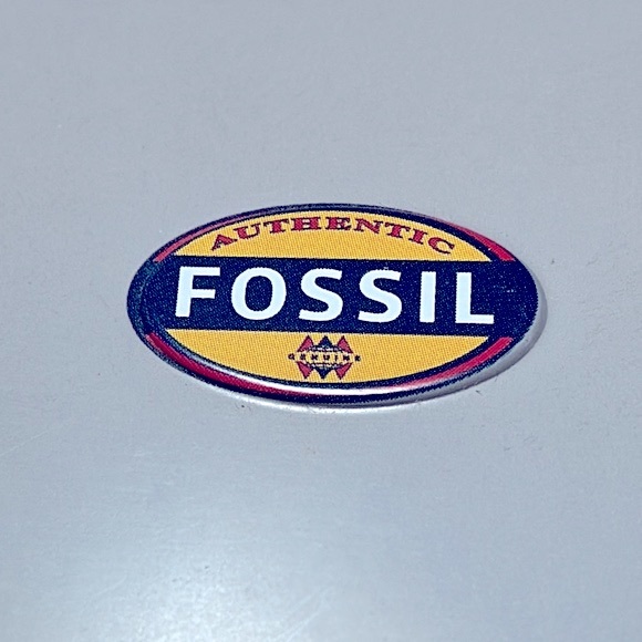 Fossil Grey Metal Tin EMPTY - Picture 2 of 7